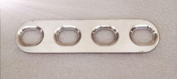 1,8T Plenum Flanschplatte für Ansaugbrücke mit gefrästen Einlaufradien